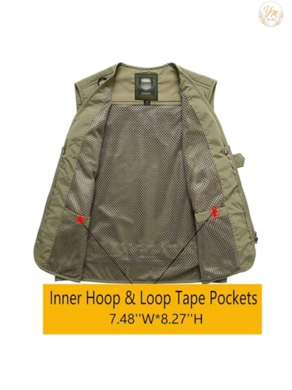 Men's Lightweight Multi Pocket Cargo Vest Jacket Outdoor Travel